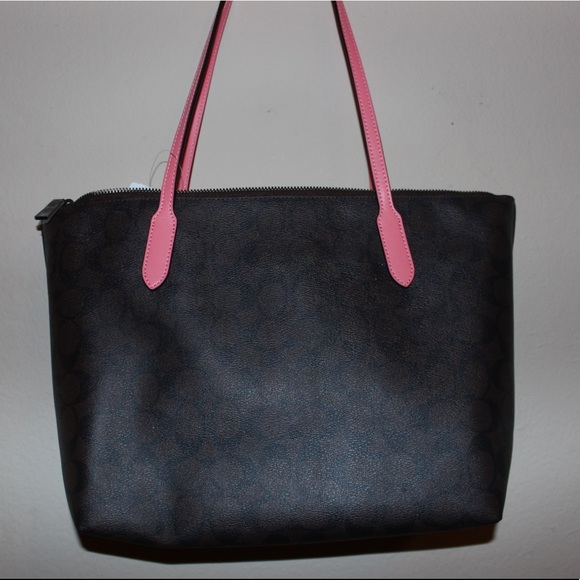 Brown and Pink Coach purse - Picture 3 of 8